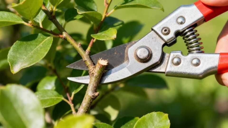 Bypass pruning shears for beginner gardeners