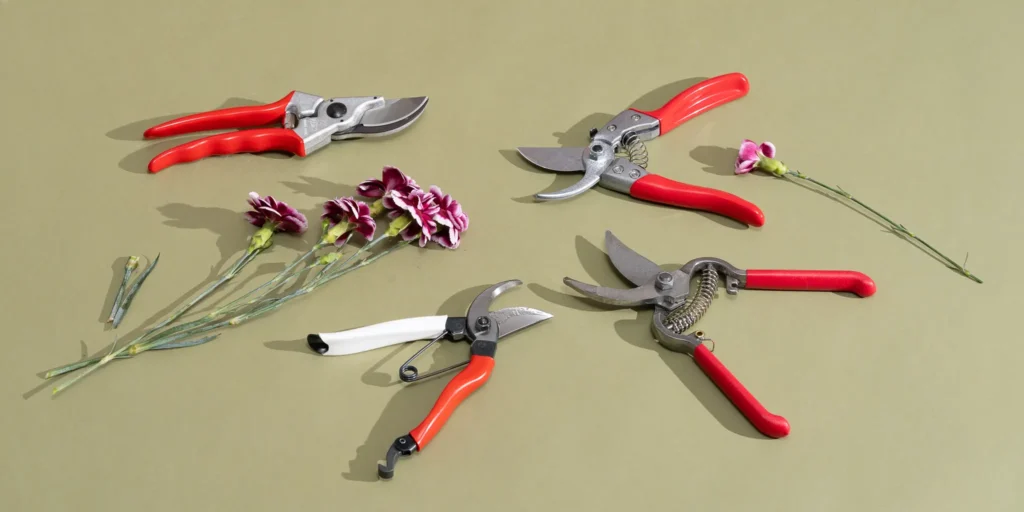 Mini bypass pruning shears trimming herbs