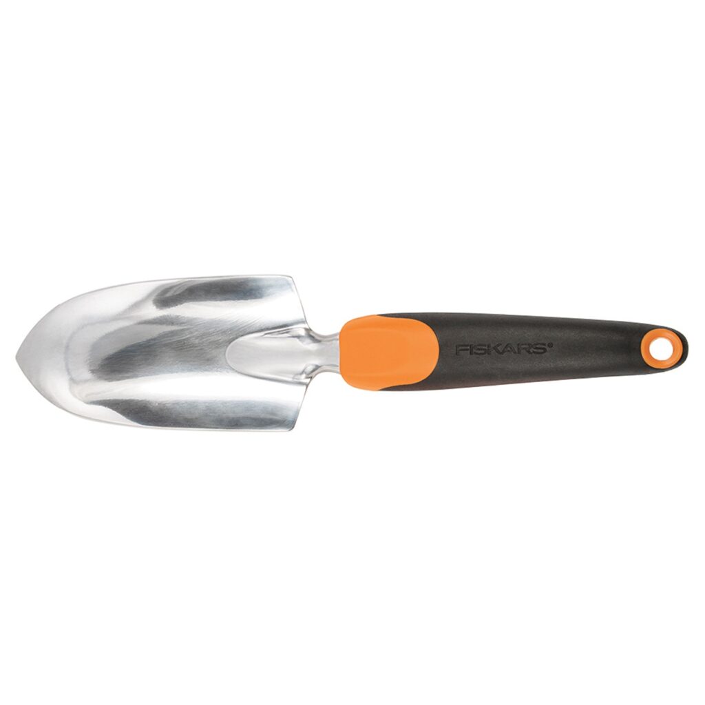 Fiskars Ergo trowel with soft grip handle