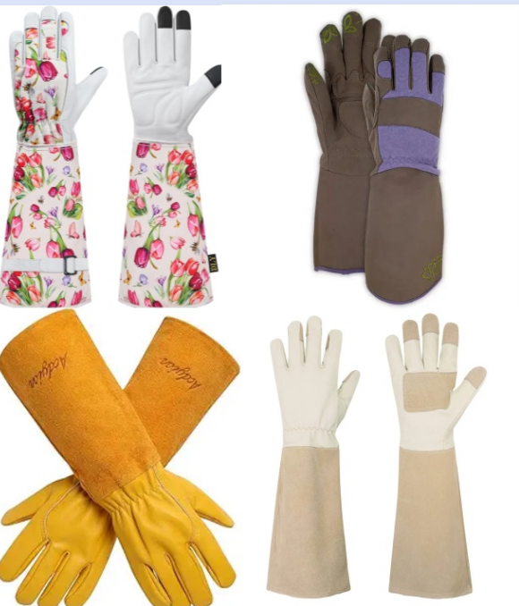 Four top-rated rose pruning gloves including SLARMOR, HANDLANDY, MAGID and Acdyion）