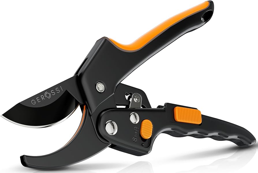 ratchet pruning shears for seniors arthritis easy cutting thick branches