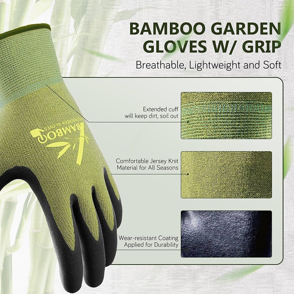 soft breathable gardening gloves comfortable fit